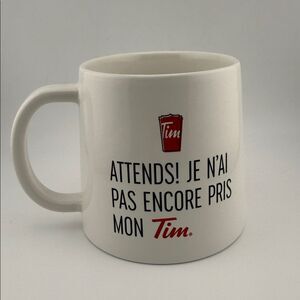 Tim White Ceramic Mug in French